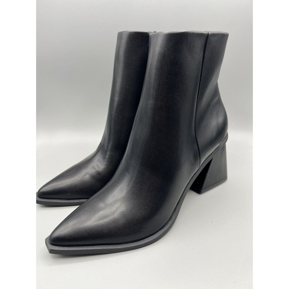 BP "Loren" Ankle Pointer Toe Boots Size 12m black pointed toe 8.5M